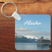 アラスカのクルーズバケーショントラベルフォト キーホルダー (正面)