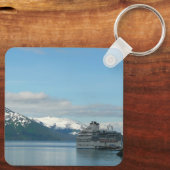アラスカのクルーズバケーショントラベルフォト キーホルダー (裏面)