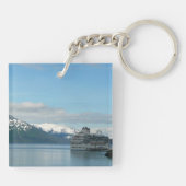 アラスカのクルーズバケーショントラベルフォト キーホルダー (裏面)