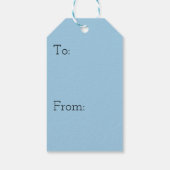 アラスカのクルーズバケーショントラベルフォト ギフトタグ (裏面)