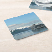アラスカのクルーズバケーショントラベルフォト スクエアペーパーコースター (アングル)