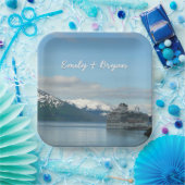 アラスカのクルーズバケーショントラベルフォト ペーパープレート (パーティー)