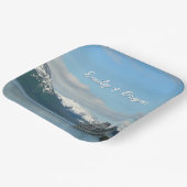 アラスカのクルーズバケーショントラベルフォト ペーパープレート (傾斜あり)