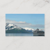 アラスカのクルーズバケーショントラベルフォト 名刺 (裏面)