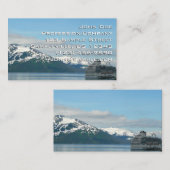 アラスカのクルーズバケーショントラベルフォト 名刺 (正面/裏面)