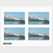 アラスカのクルーズバケーショントラベルフォト 長方形シール (シート)