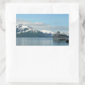 アラスカのクルーズバケーショントラベルフォト 長方形シール (バッグ)