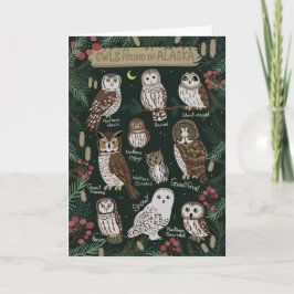アラスカのグリーティングカードで見つかったフクロウ カード