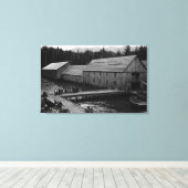 アラスカのケチカン近くのサーモン砲台 キャンバスプリント (インサイチュ (ウッドフロア))