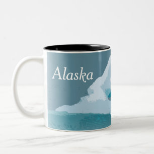 アラスカのコーヒー・マグ-氷山 ツートーンマグカップ