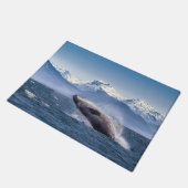 アラスカのザトウクジラを破ること ドアマット (アングル)