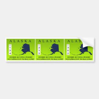 アラスカのゾンビの狩りの割り当て バンパーステッカー
