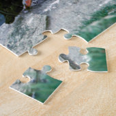 アラスカのツノメドリによって羽をつけられるカラフルな鳥 ジグソーパズル (側面)