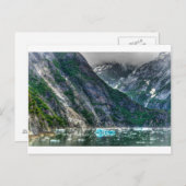 アラスカのトレーシーアームフィヨルド ポストカード (正面/裏面)