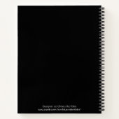 アラスカのトーテムポール写真デザイン ノートブック (裏面)