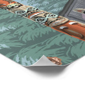 アラスカのトーテムポール – Wrangell Alaska ポスター (角)