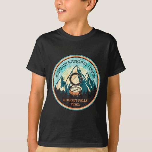 アラスカのナゲット滝トレイル Tシャツ (正面)