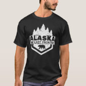 アラスカのニックネーム「最後のフロンティア」 Tシャツ (正面)