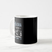 アラスカのハイキングアドベンチャー 呼び声に呼ばれて行く コーヒーマグカップ (正面左)