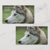 アラスカのハスキーな名刺 名刺 (正面/裏面)