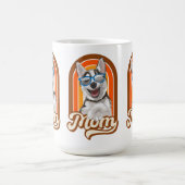 アラスカのハスキー母、シベリアのハスキー母 コーヒーマグカップ (中央)