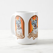 アラスカのハスキー母、シベリアのハスキー母 コーヒーマグカップ (正面左)