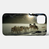 アラスカのハスキー犬ぞりレース Case-Mate iPhoneケース (裏面 (横))