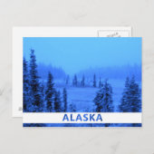 アラスカのバケーション写真に白い枠線を追加 ポストカード (正面/裏面)