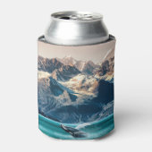 アラスカのホエールウォッチング：ボートの遠足。 缶クーラー (缶正面)