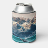 アラスカのホエールウォッチング：ボートの遠足。 缶クーラー (缶裏面)