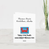 アラスカのボートカードトマス盆地 カード (裏面)