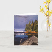 アラスカのボートカード"悪い日の魚釣り" カード (黄色い花)