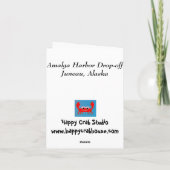 アラスカのボートカードAmalga港 カード (裏面)