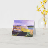 アラスカのボートカードSalmon川 カード (黄色い花)