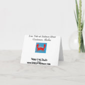 アラスカのボートカードSalmon川 カード (裏面)