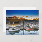 アラスカのボート シーズンポストカード (正面/裏面)