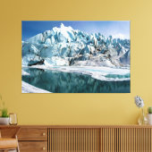 アラスカのマタヌスカ氷河の口 キャンバスプリント (インサイチュ (リビング))