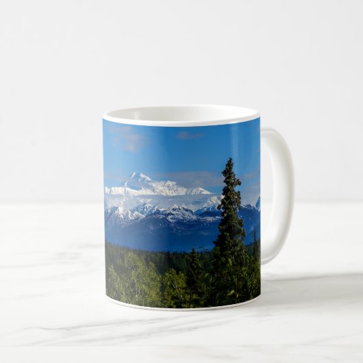 アラスカのマッキンリーコーヒーマグ山 コーヒーマグカップ (正面右)
