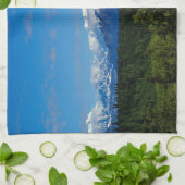 アラスカのマッキンリー山 キッチンタオル (折り畳み)