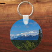 アラスカのマッキンリー山 キーホルダー (正面)