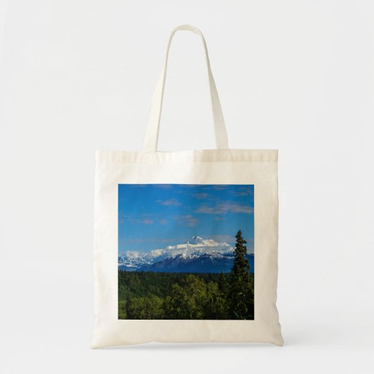 アラスカのマッキンリー山 トートバッグ (正面)