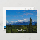 アラスカのマッキンリー山 ポストカード (正面/裏面)