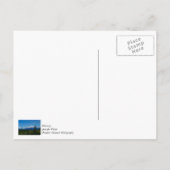 アラスカのマッキンリー山 ポストカード (裏面)