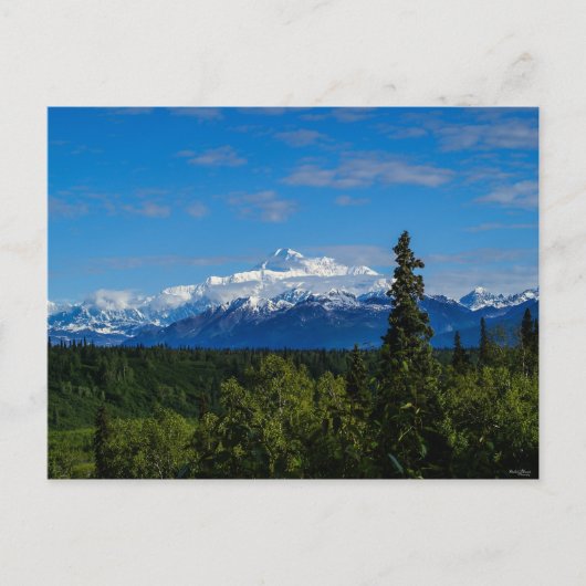 アラスカのマッキンリー山 ポストカード (正面)