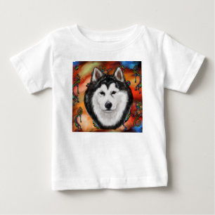 アラスカのマラミュート ベビーTシャツ