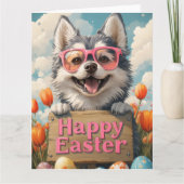 アラスカのマラムテイースターエッグ カード (正面)