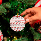 アラスカのマラムテ犬がクリスマススターを育てる セラミックオーナメント