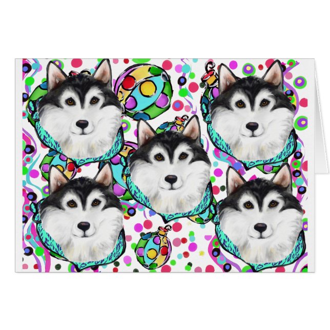 アラスカのマラムート・クリスマス (正面横)