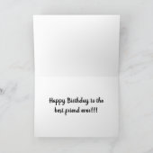 「アラスカのマラモート誕生日ウィッシュ」 カード (内部)