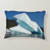アラスカのメンデンホール湖の氷山 アクセントクッション (裏面)